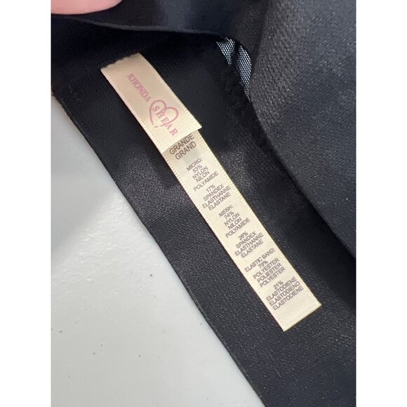 Rhonda Shear 2 Pack Molded Cup Bra with Wrap Back Size Large Black Beige 638.8 - Picture 4 of 9